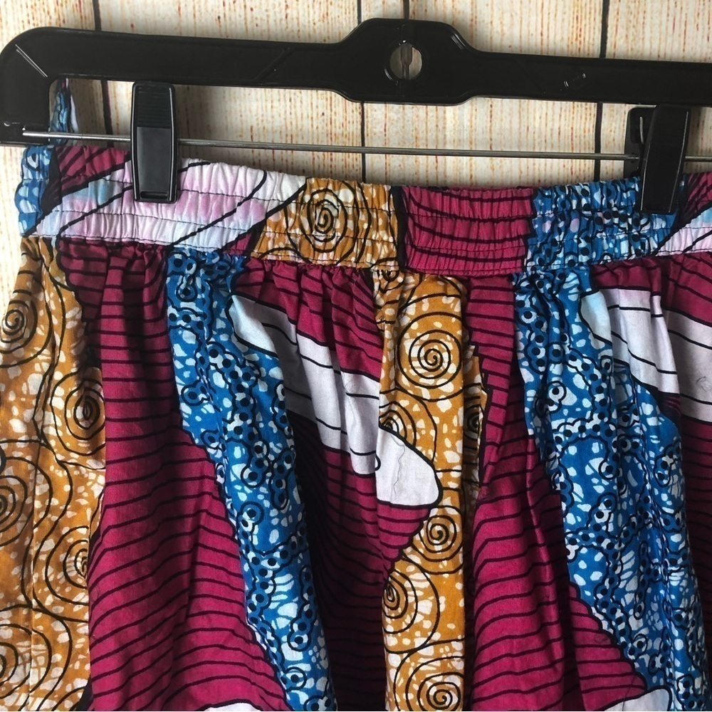 Multicolor High Waist Maxi A-Line Skirt - Picture 3 of 5